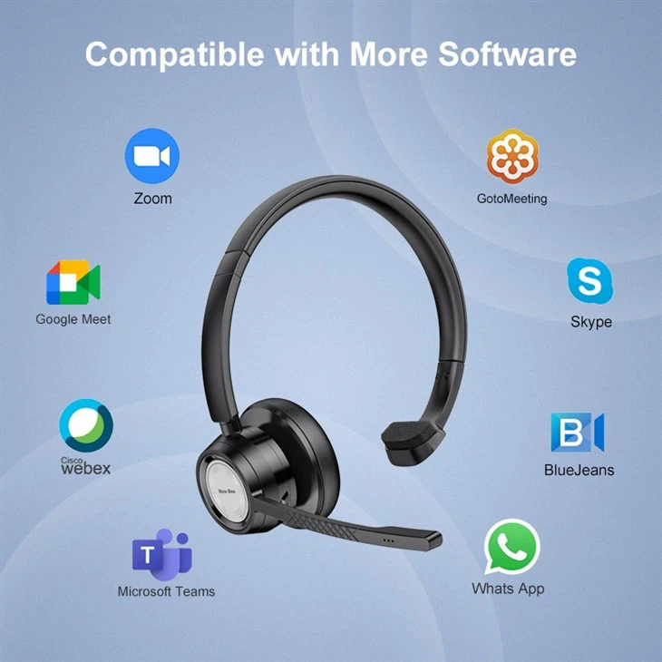 bluetooth headset with mic for pc