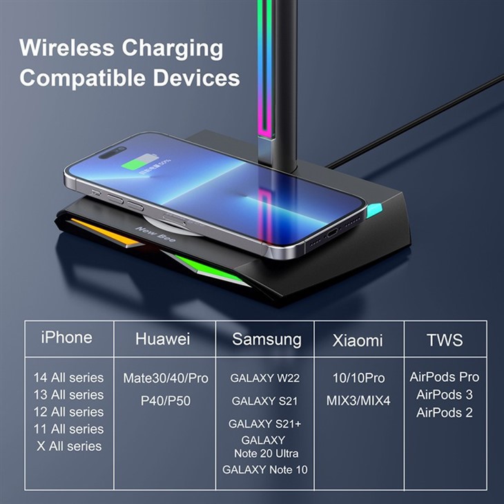 headset stand with charger