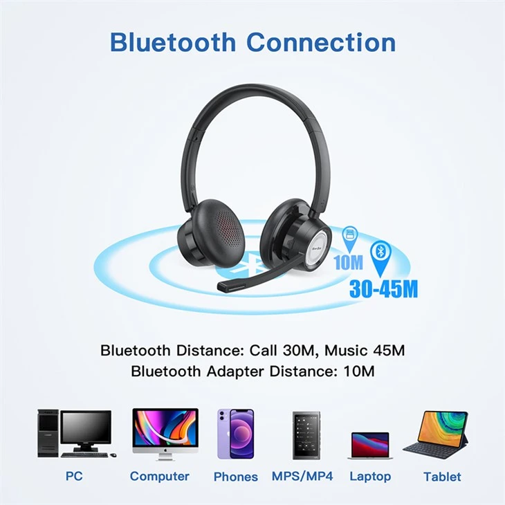 noise cancelling headset with mic