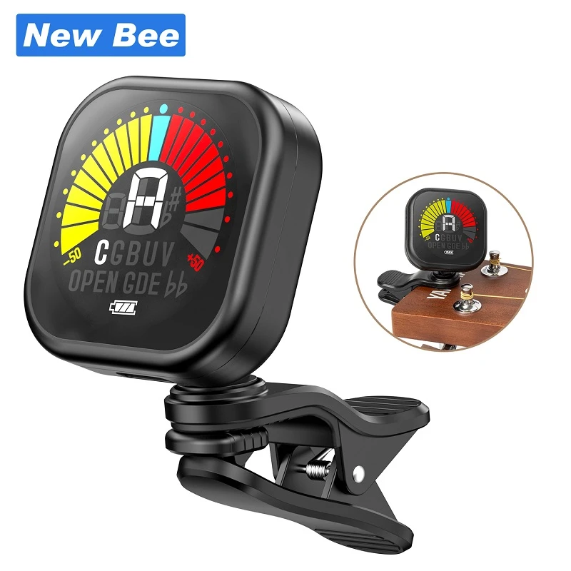 New Bee Clip-on LCD Display Guitar Tuner New Bee Clip-on LCD Display Guitar Tuner